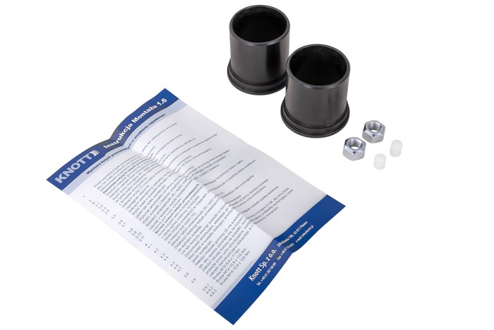 Boccole scorrevoli KNOTT da 49,5 mm per dispositivi a repulsione KF27