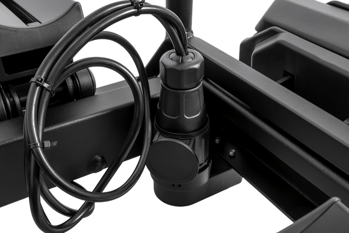 Inter Pack Velox 3 LED - portabici pieghevole da gancio di traino per 3 biciclette con luci a LED (nero)
