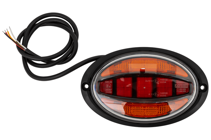 Fanale posteriore universale a LED FRISTOM FT-355 con alloggiamento a filo