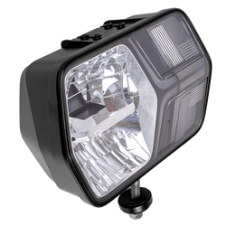 Faro anteriore a LED ASPÖCK LuxLED II con 7 funzioni, connettore DEUTSCH DT06-6S a 6 pin, lato sinistro.