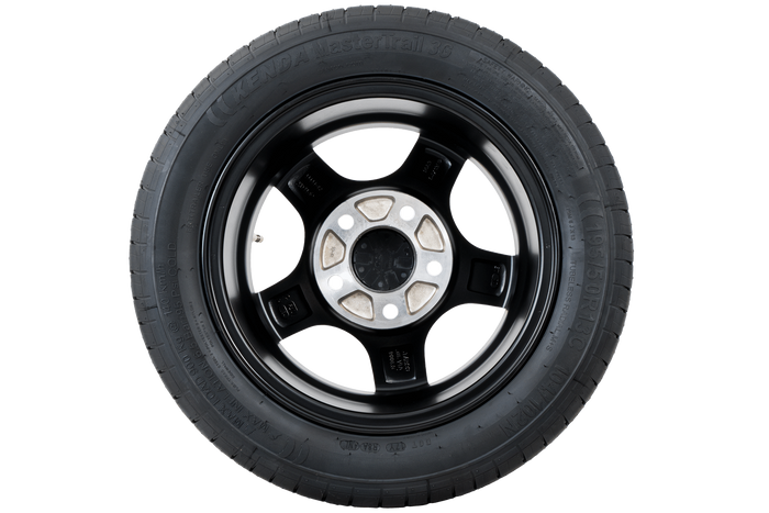 Ruota per rimorchio rinforzata KENDA PNEUMATICI 195/50 R13C 104/102N CERCHIO IN ALLUMINIO STARCO nero 6Jx13"H2 5x112 ET:30