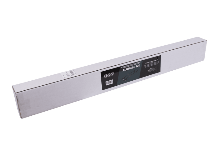 Portapacchi Eco Alubase 120 - portapacchi universale in alluminio per binari aperti