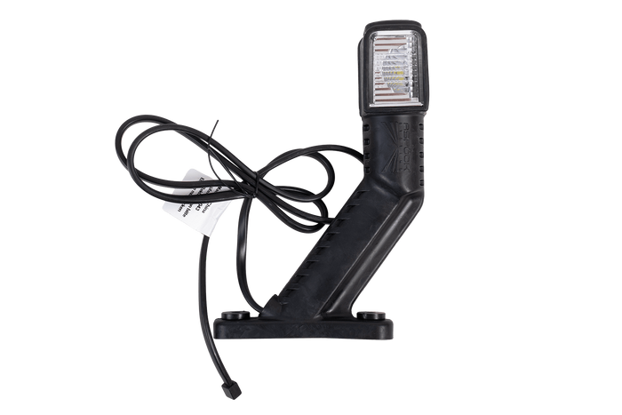Faro di posizione sinistro a LED ASPÖCK SUPERPOINT IV su braccio in gomma