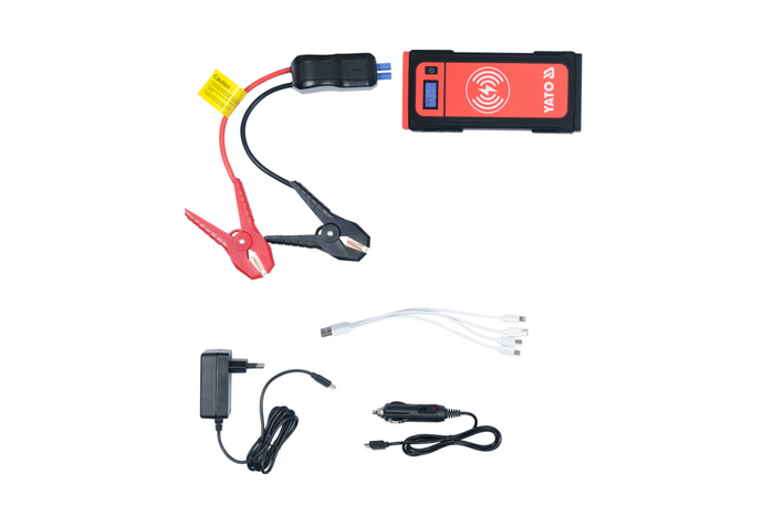 YATO YT-83085 power bank di avviamento di emergenza da 16000 mAh con ricarica induttiva