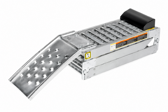 UNITRAILER ALR005 rampa pieghevole in acciaio per rimorchio, 200 cm, 250 kg