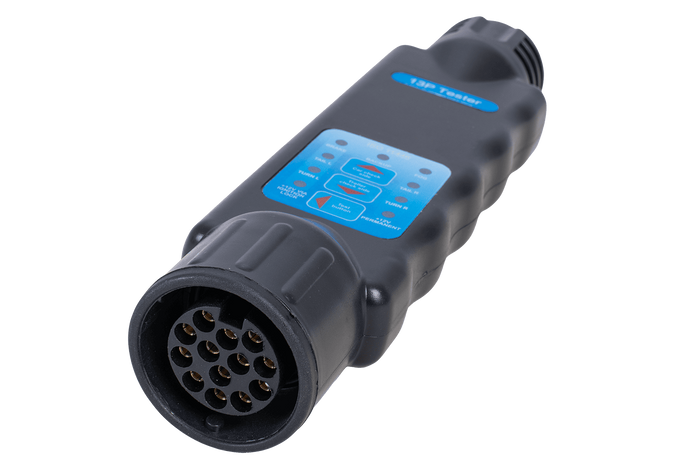 Tester per prese di corrente per rimorchi a 13 pin