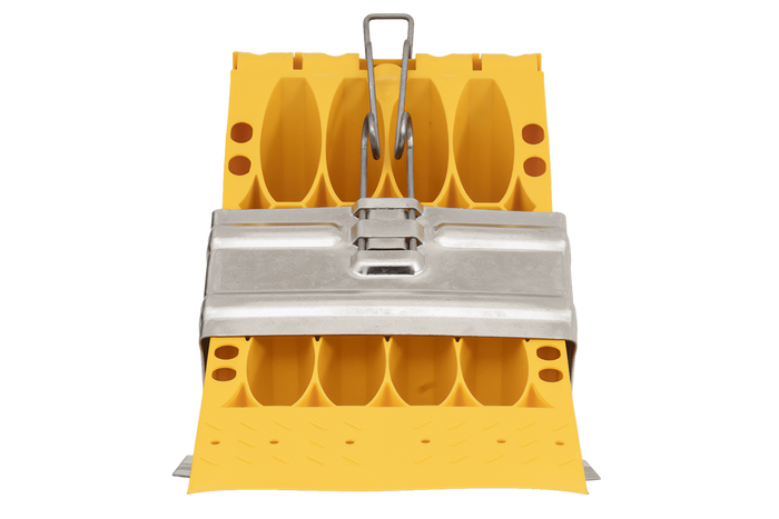 Cuneo per ruote E53 con staffa di montaggio LOKHEN h: 225 mm