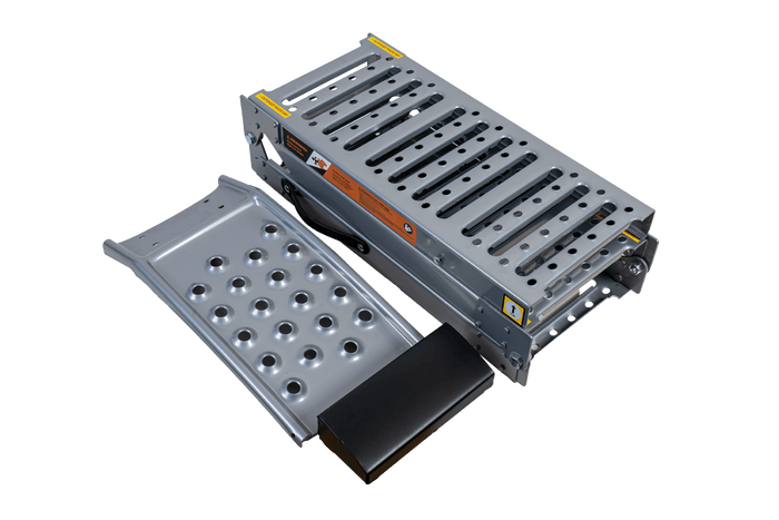 UNITRAILER ALR005 rampa pieghevole in acciaio per rimorchio, 200 cm, 250 kg