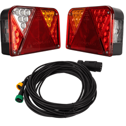 Luci posteriori a LED DOBPLAST DPT35 + cablaggio MANTES 7m 7 PIN