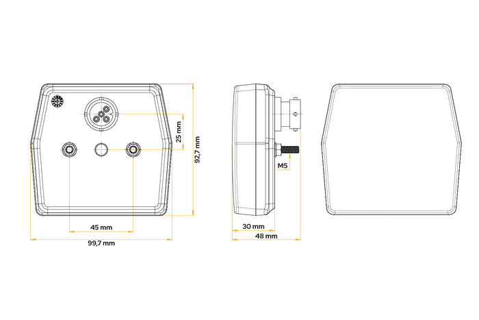 Fanale posteriore FRISTOM FT-222 LED 4 funzioni universale