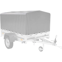 Copertura telaio h-800 UNITTRAILER telone per rimorchio 200x125 cm GARDEN 201 KIPP