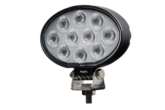 Faro da lavoro a LED con riflettore LAYTZ LY7401, 40 LED, 4000 lm, forma ovale.