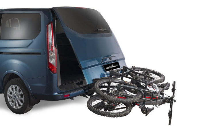 Green Valley E-Explorer - portabici da gancio traino per biciclette elettriche