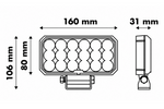 Faro da lavoro a LED con riflettore LAYTZ LY7305, 72 LED, 7000 lm, rettangolare