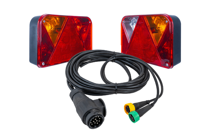 Luci posteriori DOBPLAST DPT35 + cablaggio MANTES 4m 13PIN