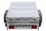 Rimorchio monoasse 150x106 UNITRAILER GARDEN 150 KIPP con telaio H-0 e copertura grigia
