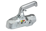 Gancio di traino WINTERHOFF WW 350-RB-K1414 per rimorchio da 3500 kg con timone in tubo da 50 mm, in ghisa.