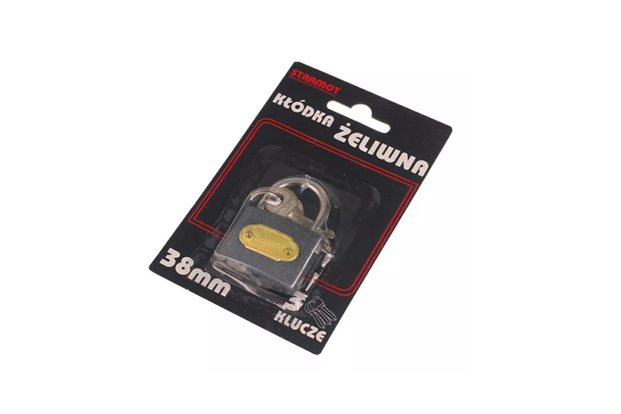 Lucchetto in ghisa 38mm HERMON, diametro occhiello 4,5mm