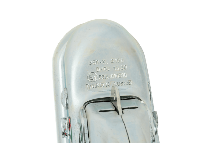 Gancio di traino KNOTT KQ14-B per rimorchio da 1400 kg con timone quadrato da 60 mm