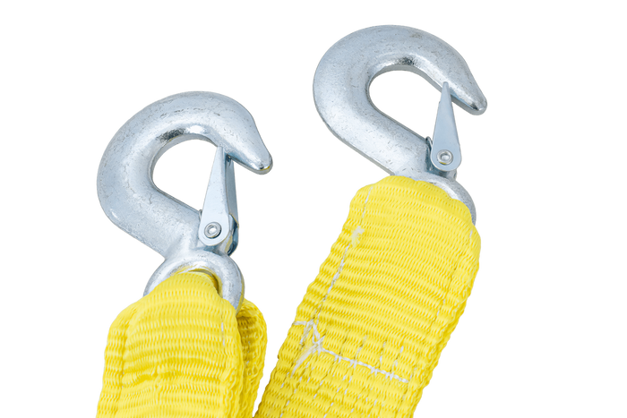 Cavo di traino con ganci UNITRAILER cinghia di traino 4,5 m/50 mm/3 t giallo