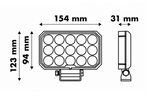 Lampada da lavoro a LED con riflettore LAYTZ LY7303, 60 LED, 6000 lm, rettangolare
