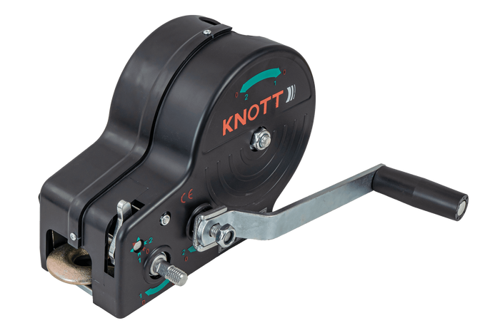 Verricello manuale per rimorchio KNOTT 6X0017.311 900kg con cinghia