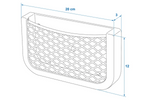 Rete portaoggetti con telaio ProPlus 230038, 200x120 mm