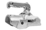Gancio di traino WINTERHOFF WW 350-RB-K1414 per rimorchio da 3500 kg con timone in tubo da 50 mm, in ghisa.