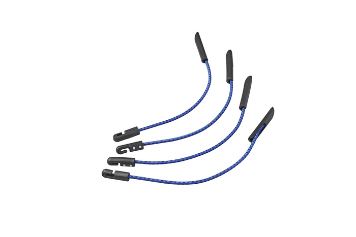 Set di quattro clip per teloni ProPlus 342180, cordini flessibili multifunzionali, 280 mm