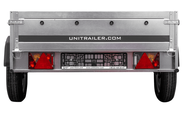 Rimorchio per auto 230x125 UNITRAILER GARDEN 230 KIPP