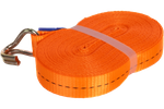 Set di quattro cinghie di trasporto UNITRAILER arancioni da 12 m/25 mm/1 t con tenditore