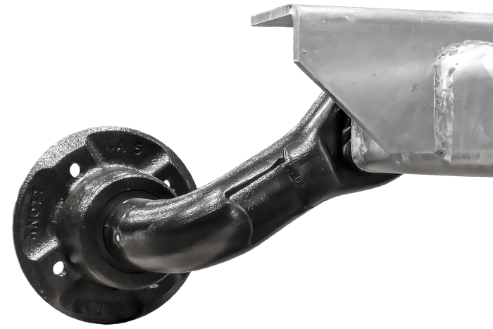 Assale senza freni KNOTT VG7-L per rimorchio 750 kg 1200 mm 1650 mm 4x100