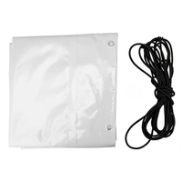 OUTLET Telo copritelaio h-1100 UNITRAILER grigio per rimorchio 264x150cm GARDEN 265 KIPP