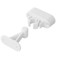 Chiusura per porta di roulotte, camper ProPlus 362622V02 bianca con maniglia a molla per tenere la porta