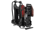 Inter Pack Velox 2 LED - portabici pieghevole da gancio traino per 2 biciclette con luci a LED (nero)