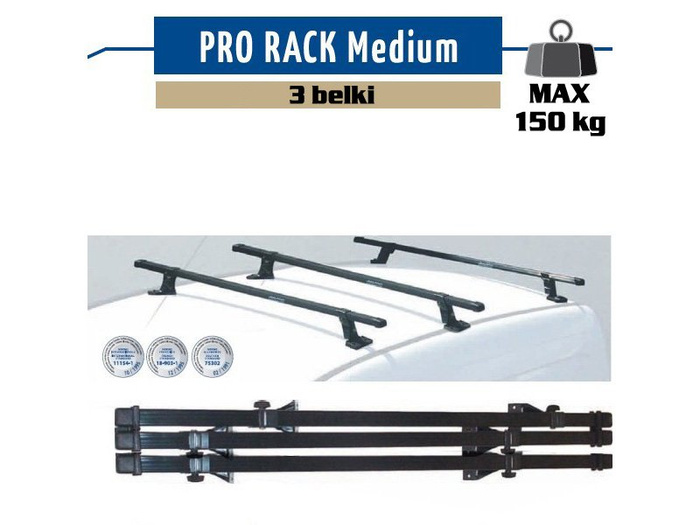 Portapacchi Mont Blanc Pro Rack 313 per Ford Transit Custom 2012-