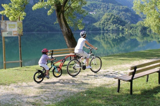 Barra di traino per bicicletta Trail Angel - Rossa