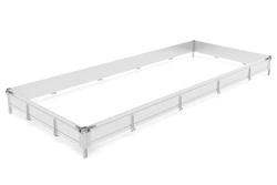 Sponde laterali in alluminio H-300 BIS per rimorchi CARPLATFORM 5121 e UNIPLAT 500/3