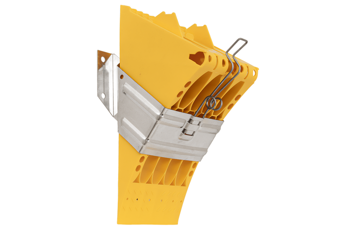 Cuneo per ruote E53 con staffa di montaggio LOKHEN h: 225 mm