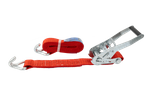 Set di quattro cinghie di trasporto UNITRAILER rosse da 4 m/50 mm/5 t con tenditore