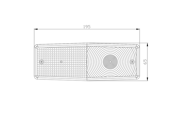 Copertura fanale posteriore FRISTOM FT-007K 3 funzioni universale