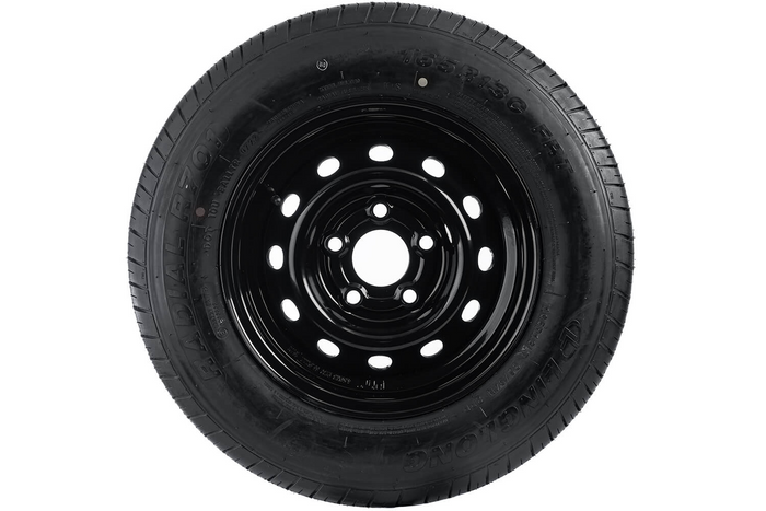 Ruota per rimorchio rinforzata LINGLONG TIRE 165/80 R13C 96/94N UNITRAILER RIM nero 4.5Jx13"H2 5x112 ET:30