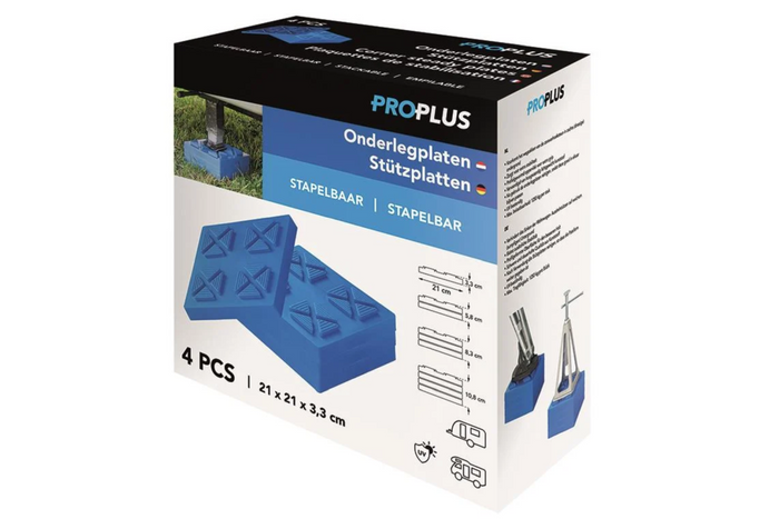 Set di quattro cuscinetti stabilizzatori angolari per rimorchio ProPlus 361538