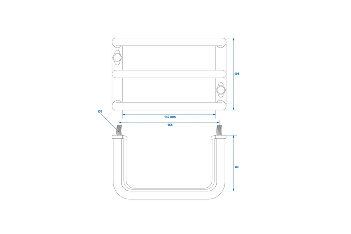 Griglia protettiva per fanale posteriore del rimorchio ProPlus, copertura per fanale posteriore 140x105x80mm