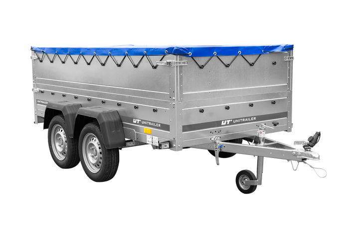 RIMORCHIO LEGGERO BIASSE CON SOVRASPONDE RUOTINO E TELONE GARDEN TRAILER 264/2 KIPP 