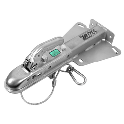 Gancio di traino KNOTT KQ14-A+KZE7.5 per rimorchio da 1400 kg con timone a V.
