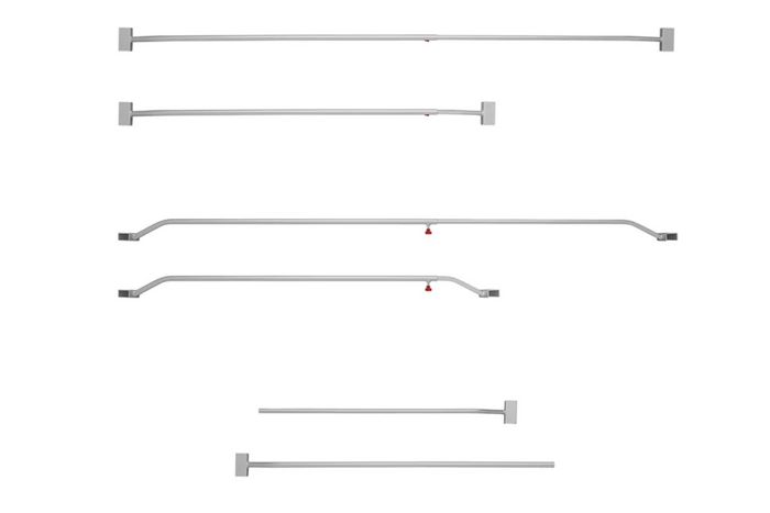 Staffa per telone piatto regolabile da 132 a 204 cm per rimorchio ProPlus 340918