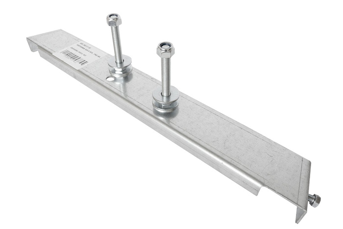 Staffa per il montaggio della ruota di scorta sul timone di un rimorchio UNITRAILER