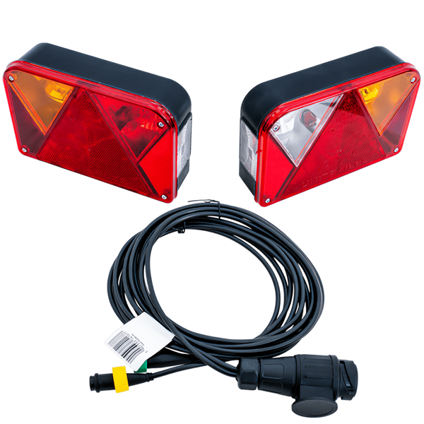 Luci posteriori DOBPLAST DPT35 + cablaggio MANTES 4m 13PIN