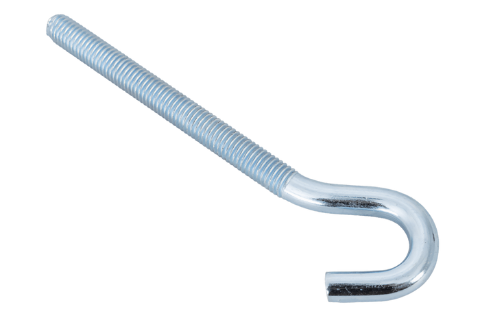 Gancio da cantiere DROMET HZ M8x120 con estremità aperta (piegata)